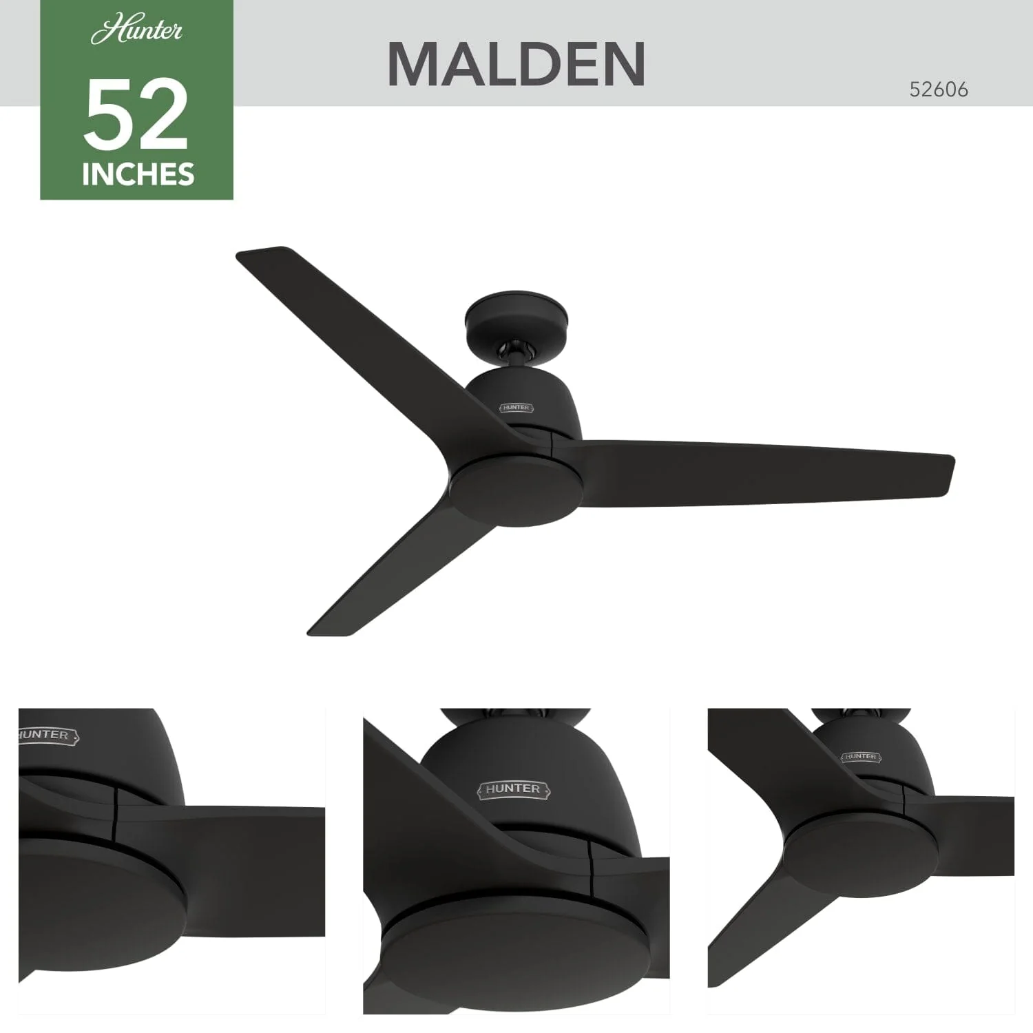 Malden Jasmine Roth Indoor 52 inch with Remote 6 Malden Jasmine Roth Indoor 52 inch with Remote
