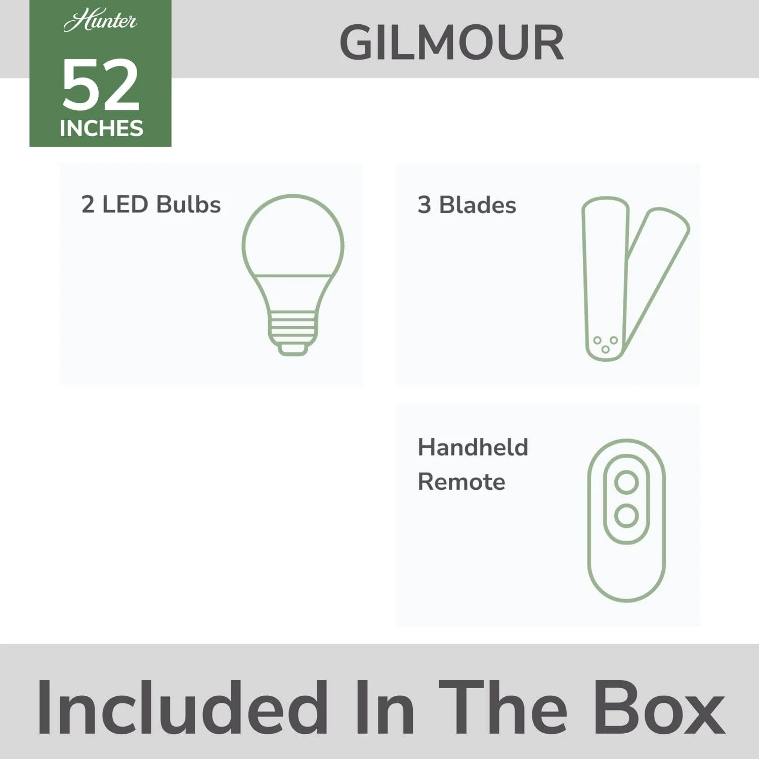 Gilmour Outdoor with LED Light 52 inch 19 Gilmour Outdoor with LED Light 52 inch