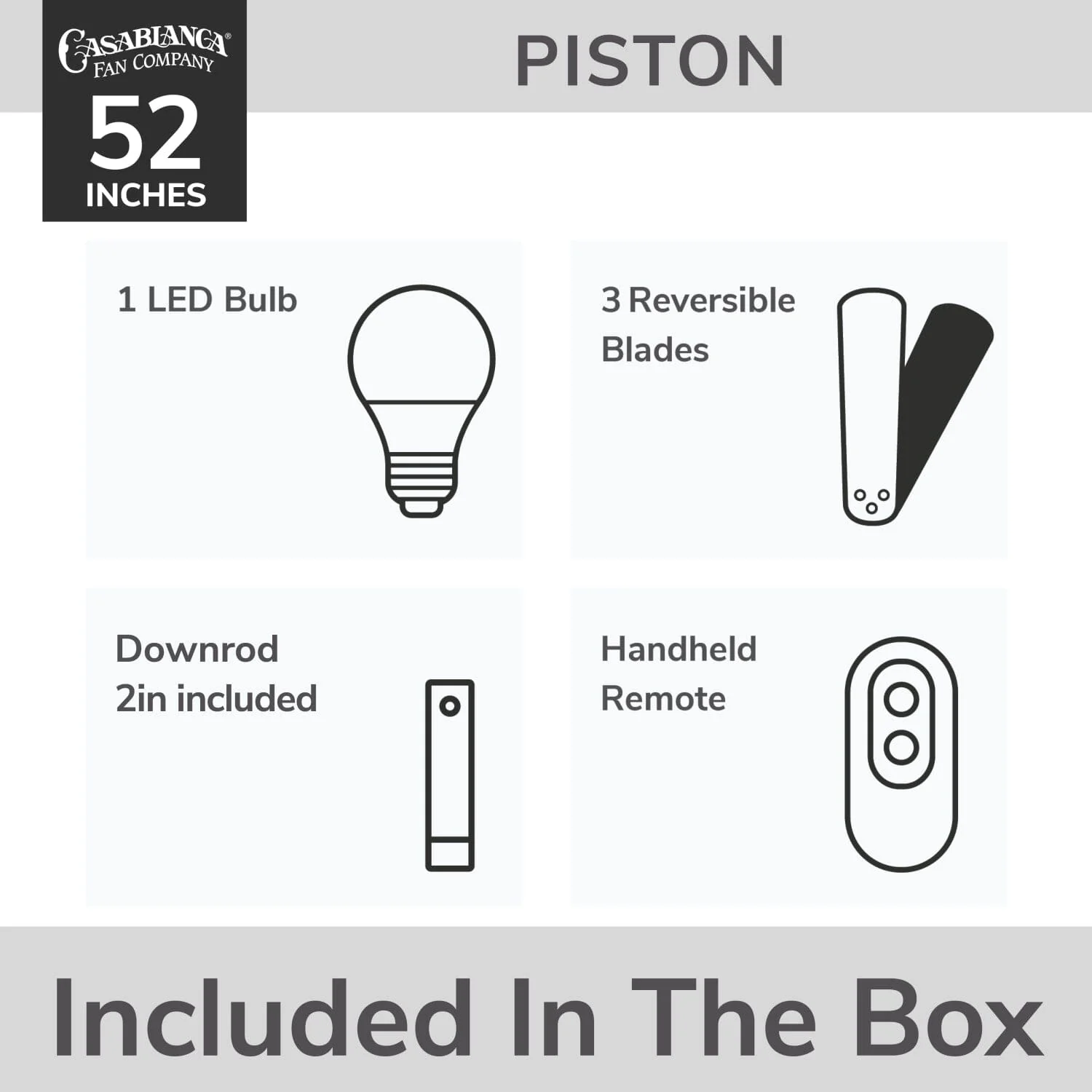Piston Outdoor with LED Light 52 inch 17 Piston Outdoor with LED Light 52 inch