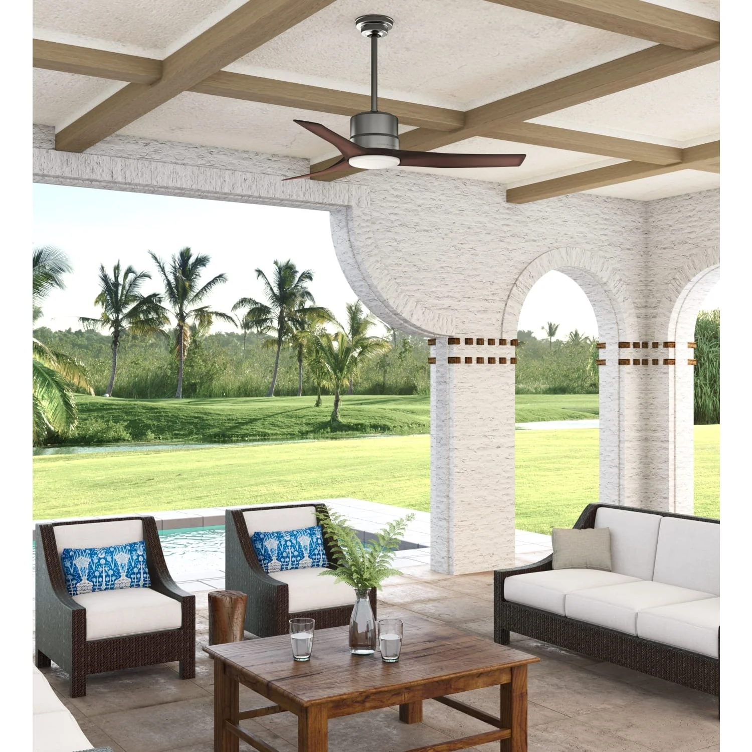 Piston Outdoor with LED Light 52 inch 8 Piston Outdoor with LED Light 52 inch