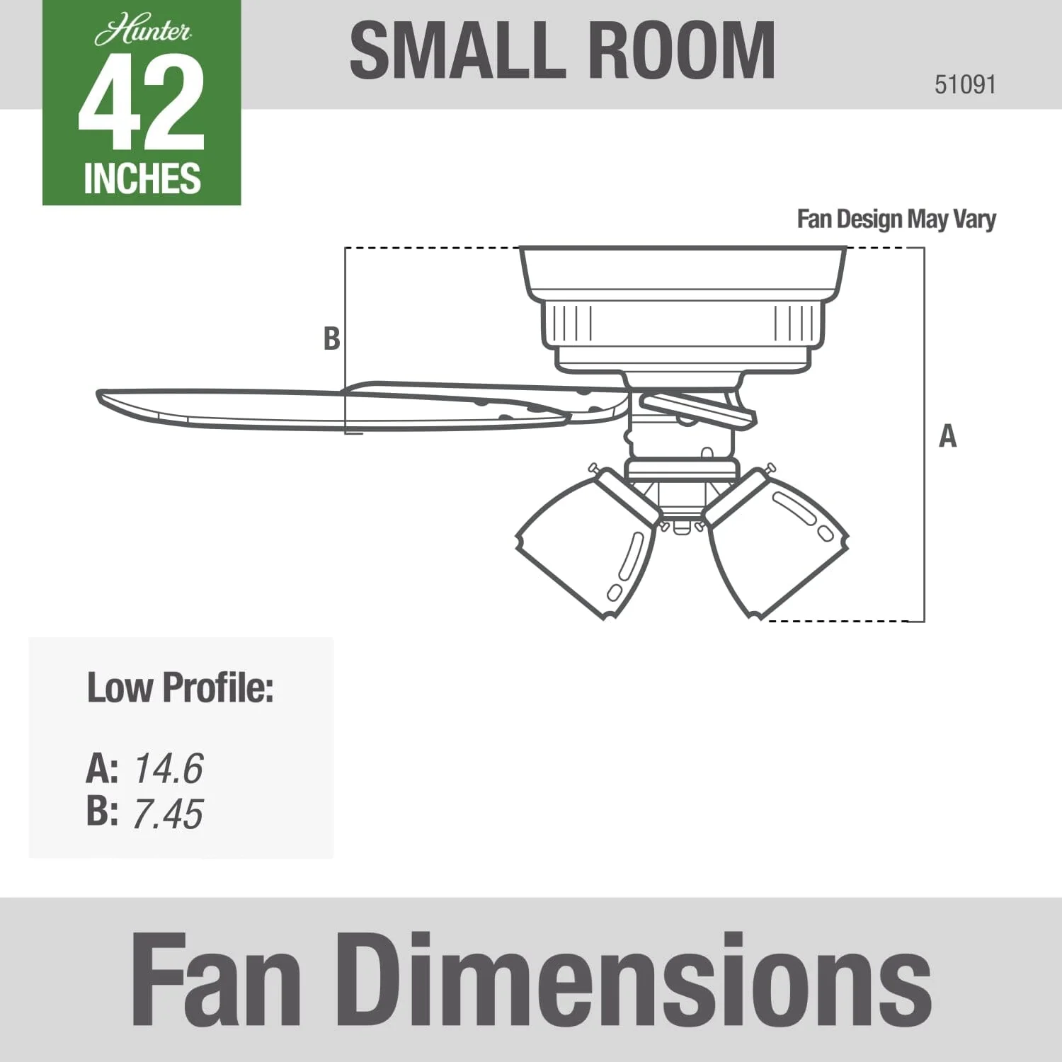 Builder Low Profile with 3 Lights 42 inch 21 Builder Low Profile with 3 Lights 42 inch