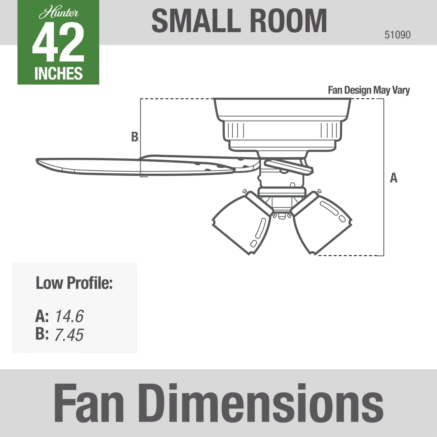 Builder Low Profile with 3 Lights 42 inch 22 Builder Low Profile with 3 Lights 42 inch