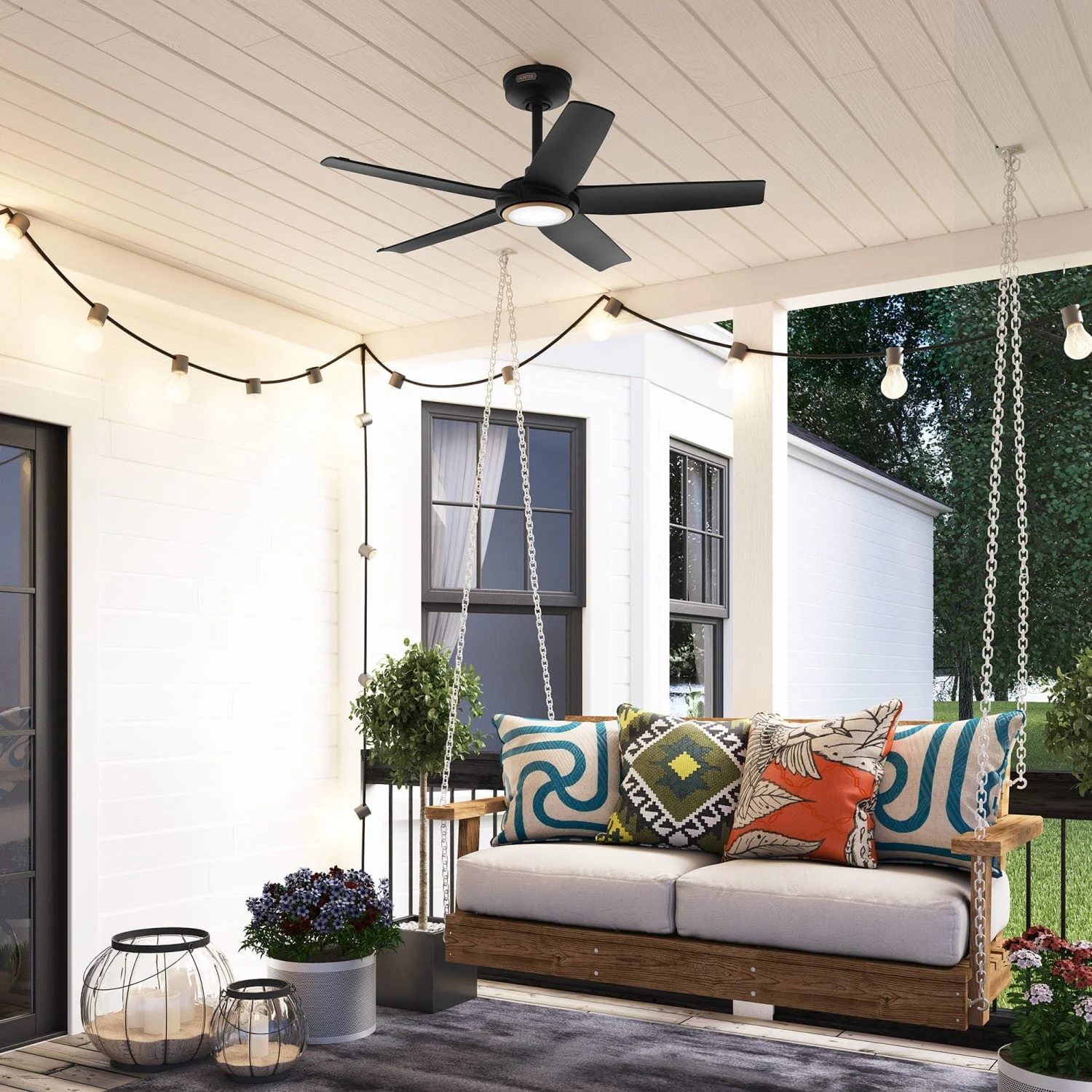 ZenTech 5 Blade Indoor/Outdoor Smart Fan 44in 12 ZenTech 5 Blade Indoor/Outdoor Smart Fan 44in