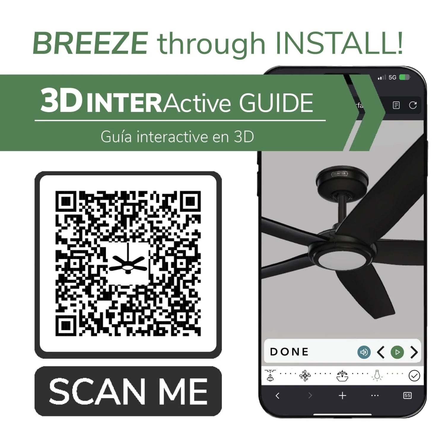ZenTech 5 Blade Indoor/Outdoor Smart Fan 44in 38 ZenTech 5 Blade Indoor/Outdoor Smart Fan 44in