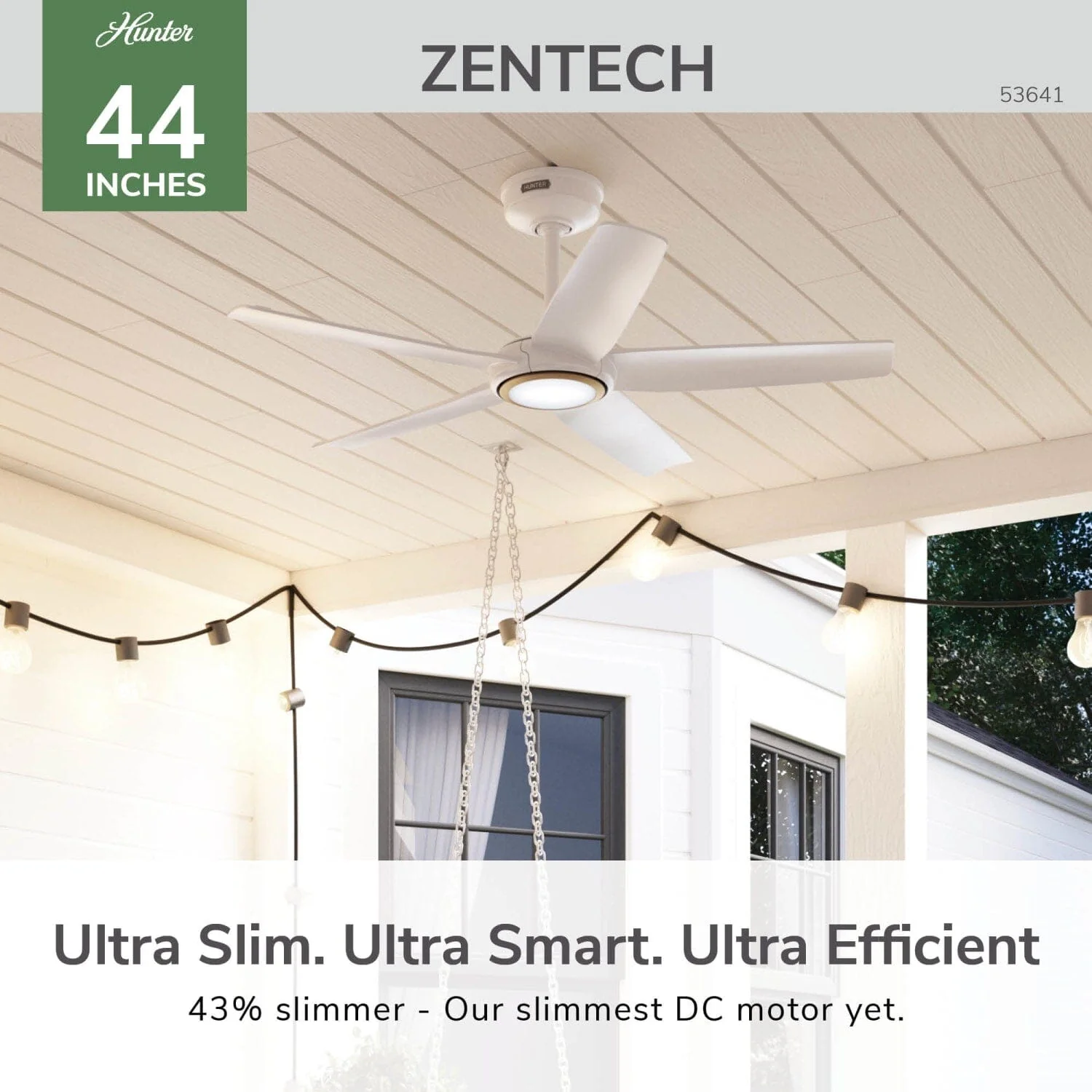 ZenTech 5 Blade Indoor/Outdoor Smart Fan 44in 41 ZenTech 5 Blade Indoor/Outdoor Smart Fan 44in
