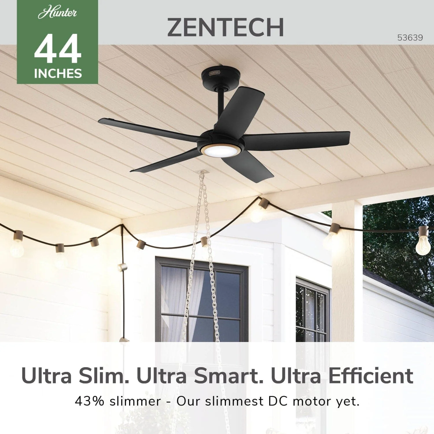ZenTech 5 Blade Indoor/Outdoor Smart Fan 44in 42 ZenTech 5 Blade Indoor/Outdoor Smart Fan 44in