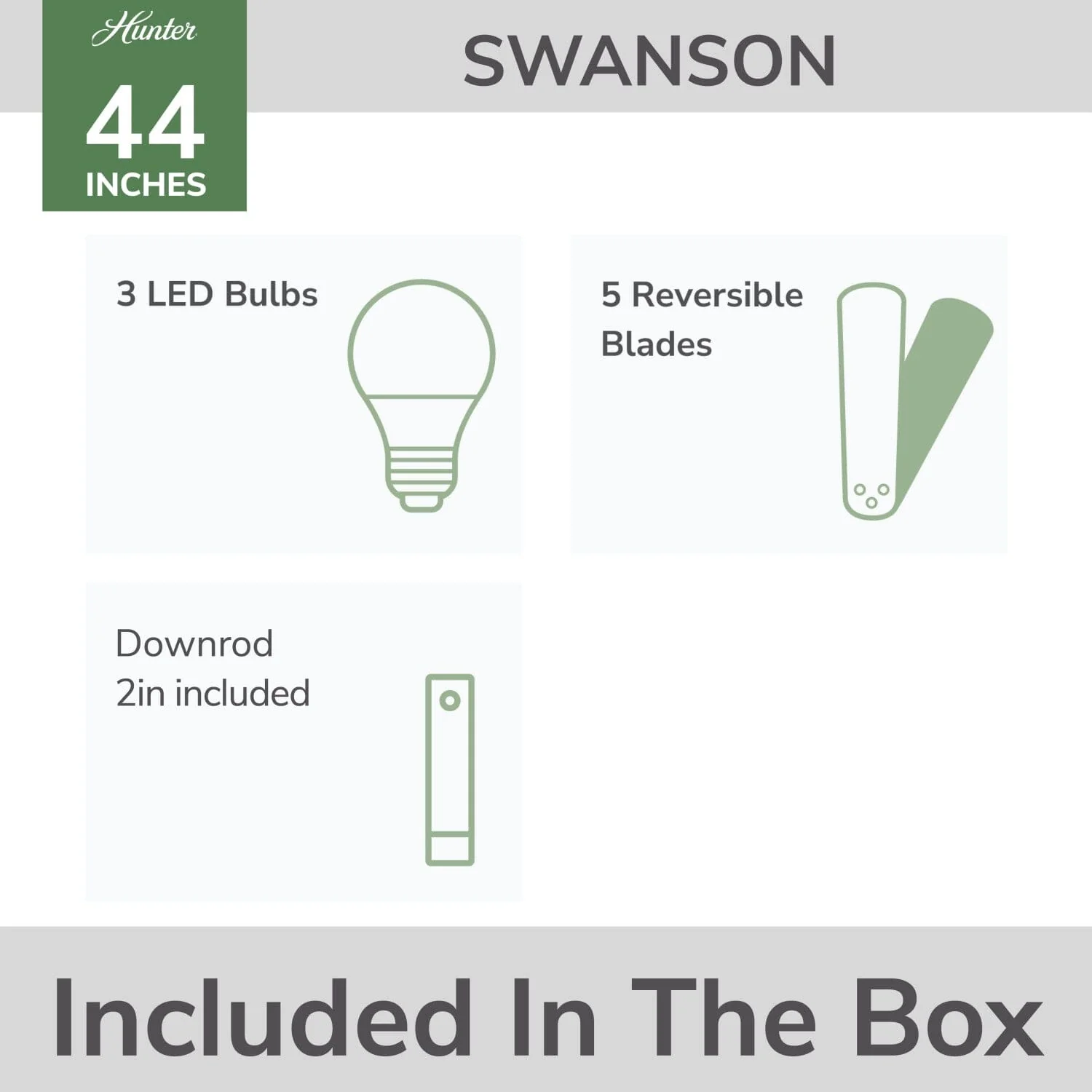 Swanson with LED Light 44 in 22 Swanson with LED Light 44 in
