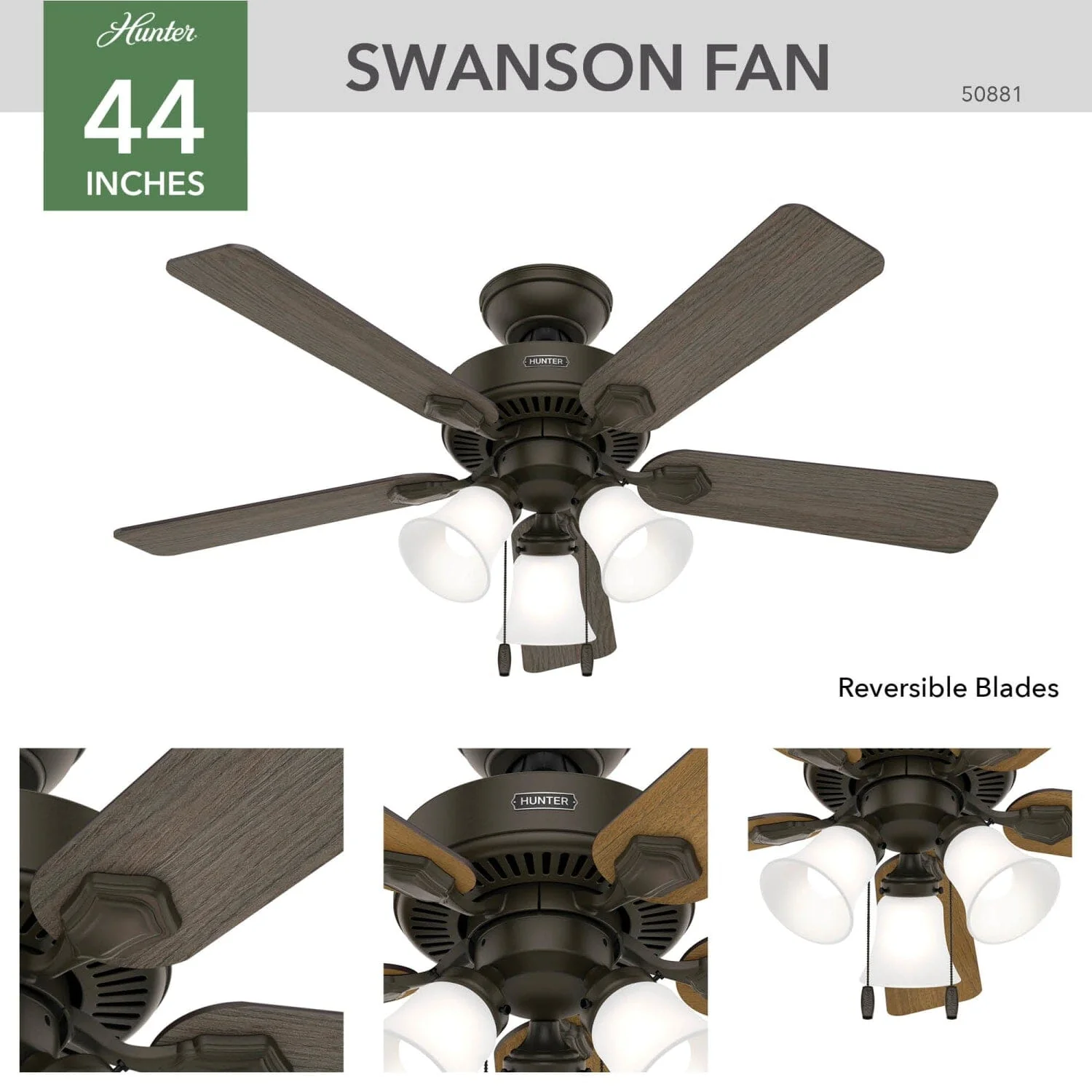 Swanson with LED Light 44 in 9 Swanson with LED Light 44 in