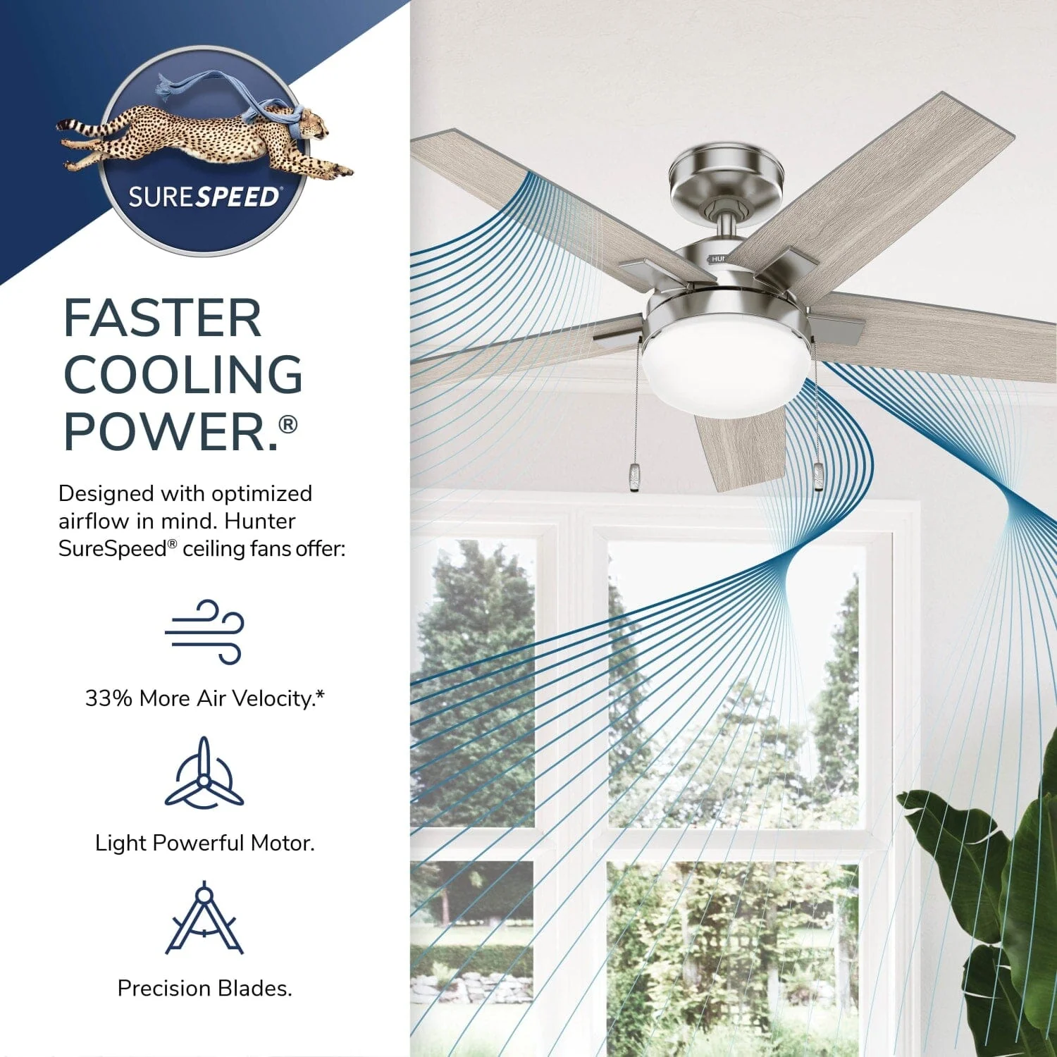 44in Indoor Ceiling Fan with LED Light 16 44in Indoor Ceiling Fan with LED Light