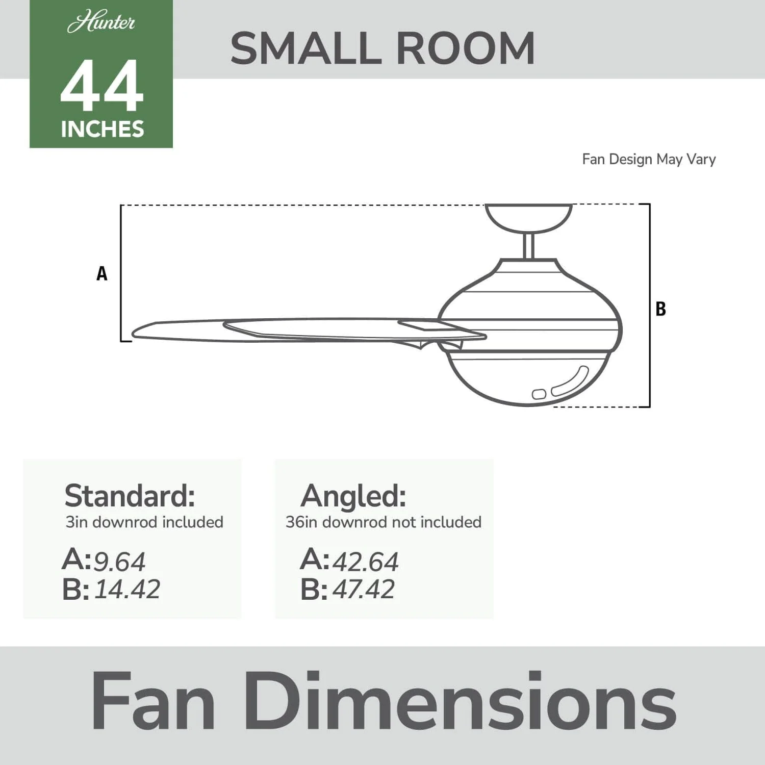 44in Indoor Ceiling Fan with LED Light 8 44in Indoor Ceiling Fan with LED Light