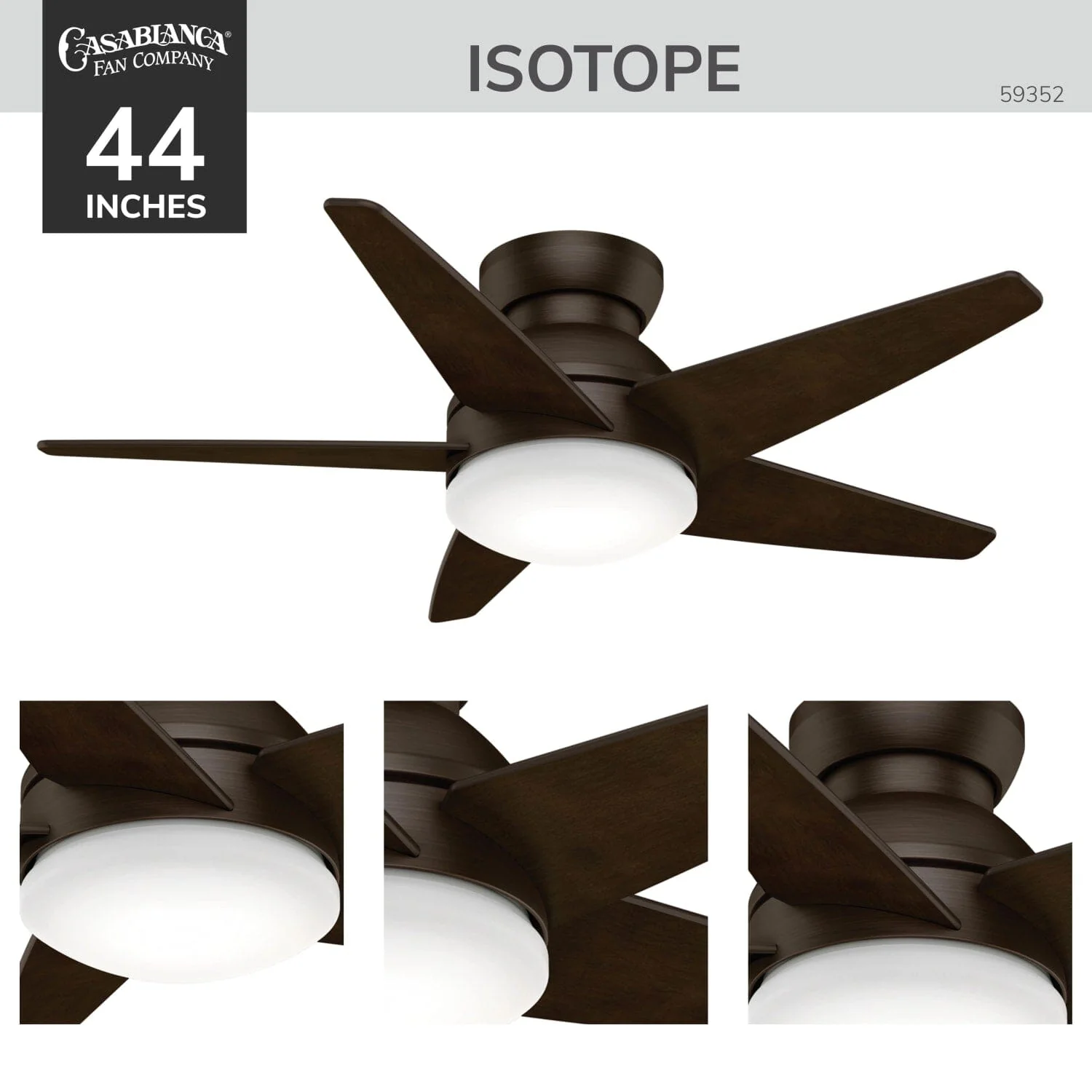 Isotope Low Profile with LED Light 44 inch 6 Isotope Low Profile with LED Light 44 inch