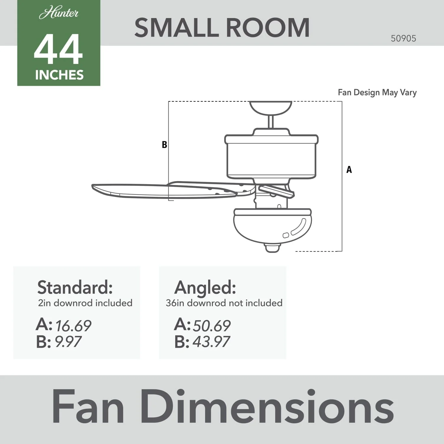 Swanson with LED Bowl 44 in 17 Swanson with LED Bowl 44 in