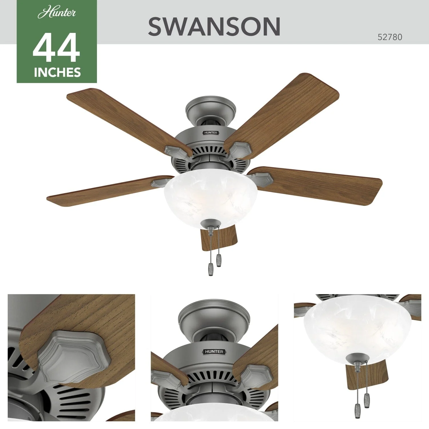 Swanson ENERGY STAR with LED Bowl 44 inch 8 Swanson ENERGY STAR with LED Bowl 44 inch