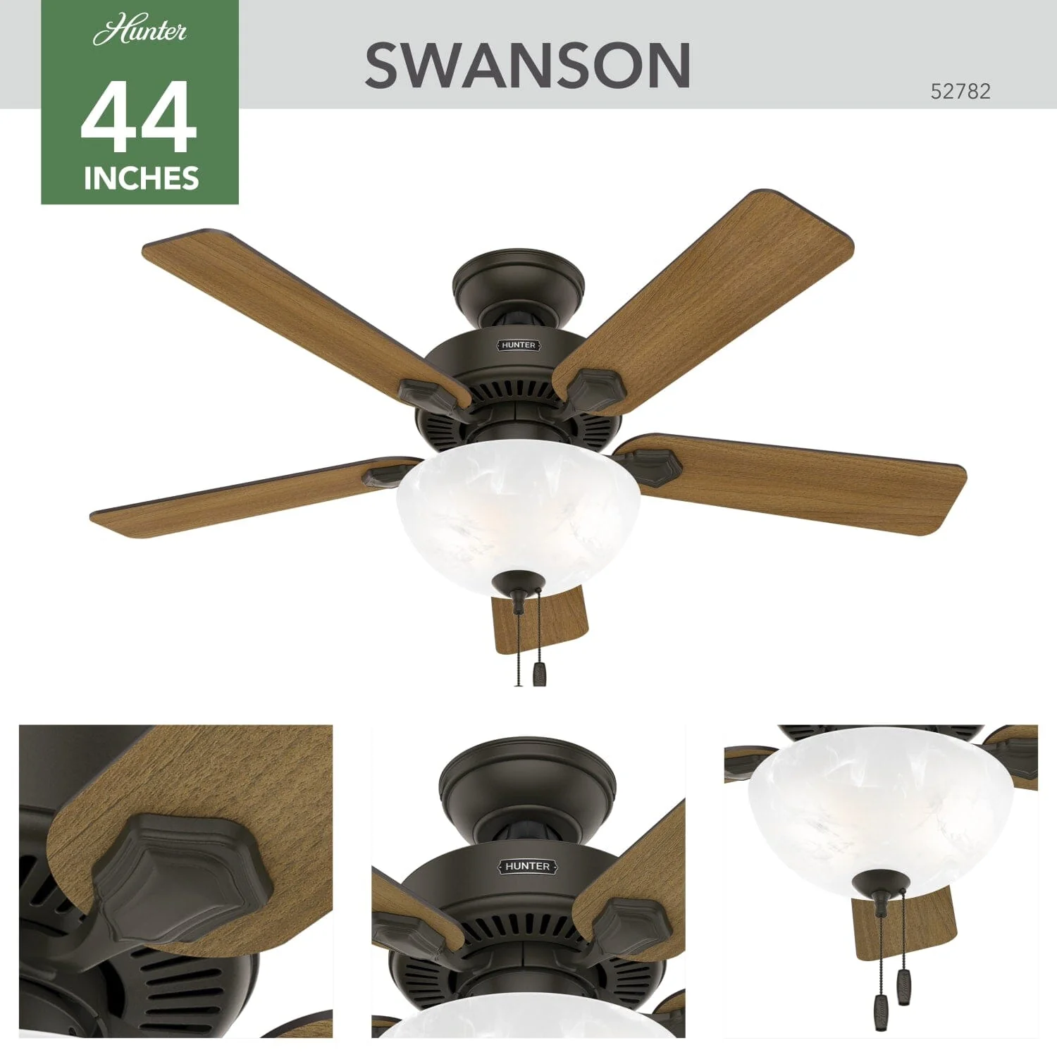 Swanson ENERGY STAR with LED Bowl 44 inch 9 Swanson ENERGY STAR with LED Bowl 44 inch