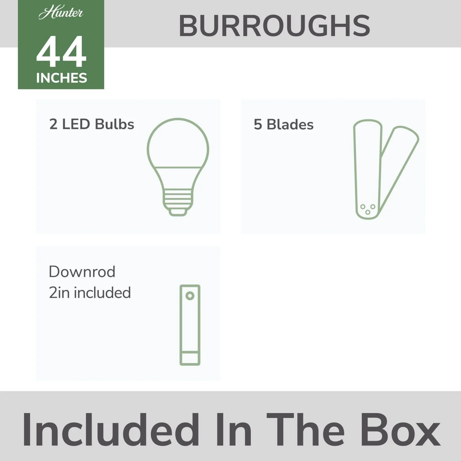 Burroughs with LED Light 44 inch 9 Burroughs with LED Light 44 inch